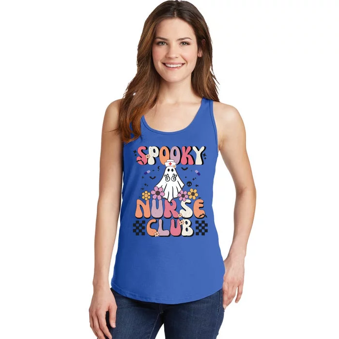 Groovy Halloween Boo Crew School Nurse Halloween Boo Crew Gift Ladies Essential Tank