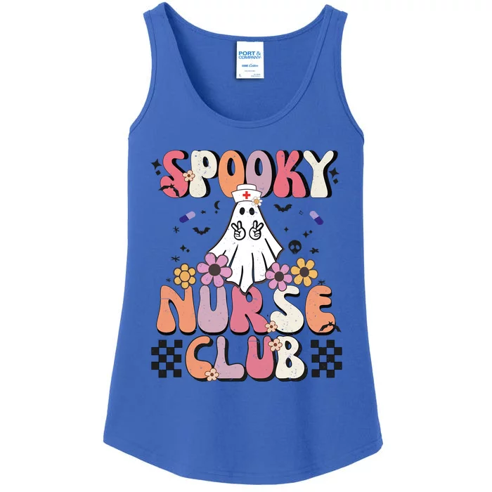 Groovy Halloween Boo Crew School Nurse Halloween Boo Crew Gift Ladies Essential Tank