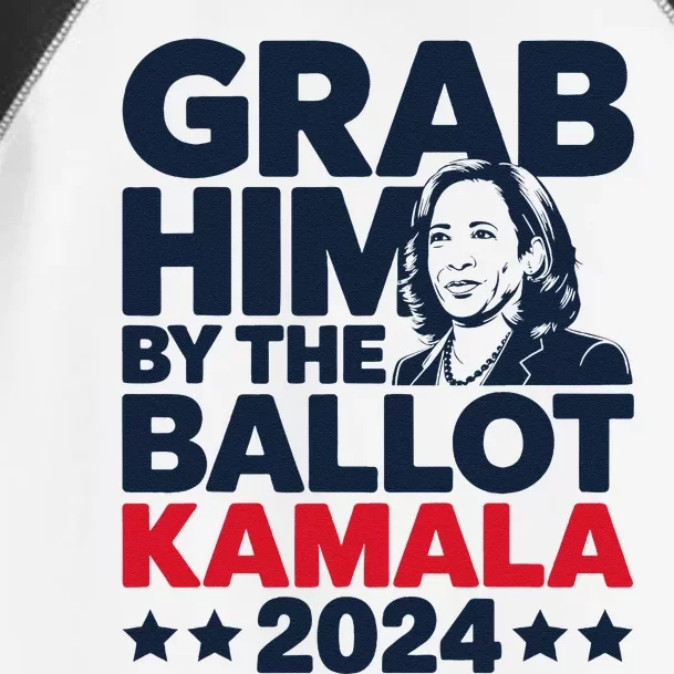 Grab Him By The Ballot Kamala 2024 Toddler Fine Jersey T-Shirt