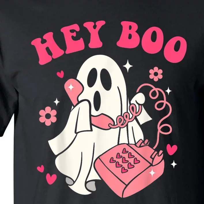 Groovy Hey Boo Cute Ghost Funny Halloween Tall T-Shirt