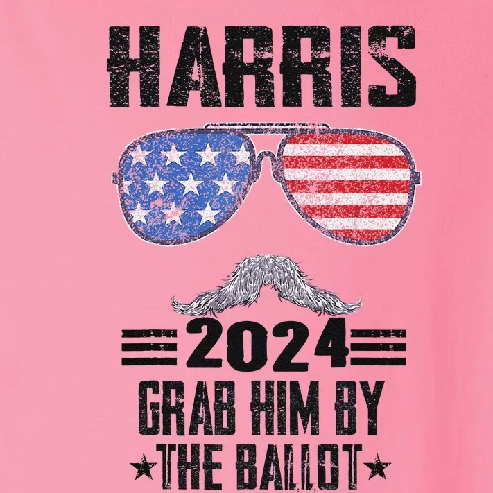 Grab Him By The Ballot Kamala Harris For President 2024 Toddler Long Sleeve Shirt