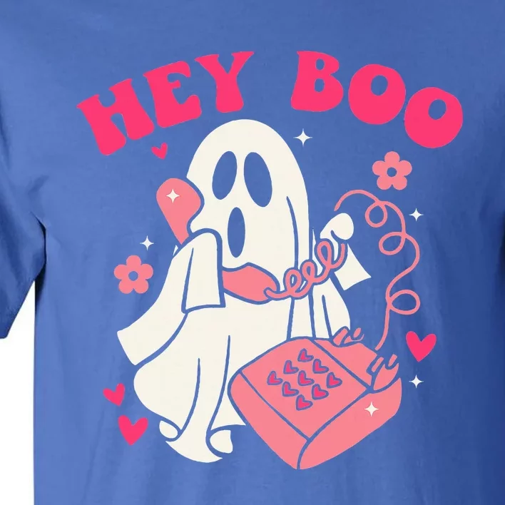 Groovy Hey Boo Cute Ghost Funny Halloween Tall T-Shirt