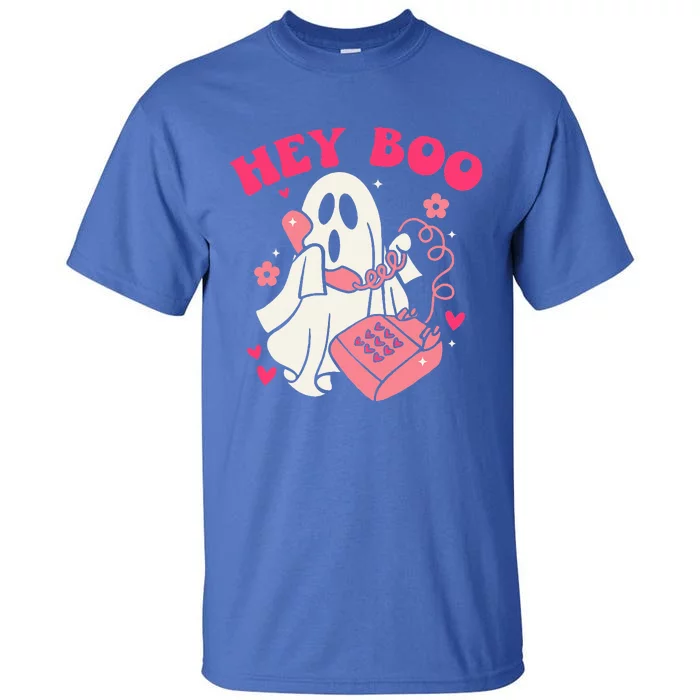 Groovy Hey Boo Cute Ghost Funny Halloween Tall T-Shirt