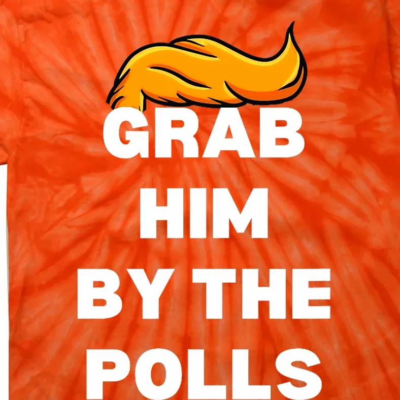 Grab Him By The Polls Trump 2024 In Prison Anti Trump 2024 Tie-Dye T-Shirt