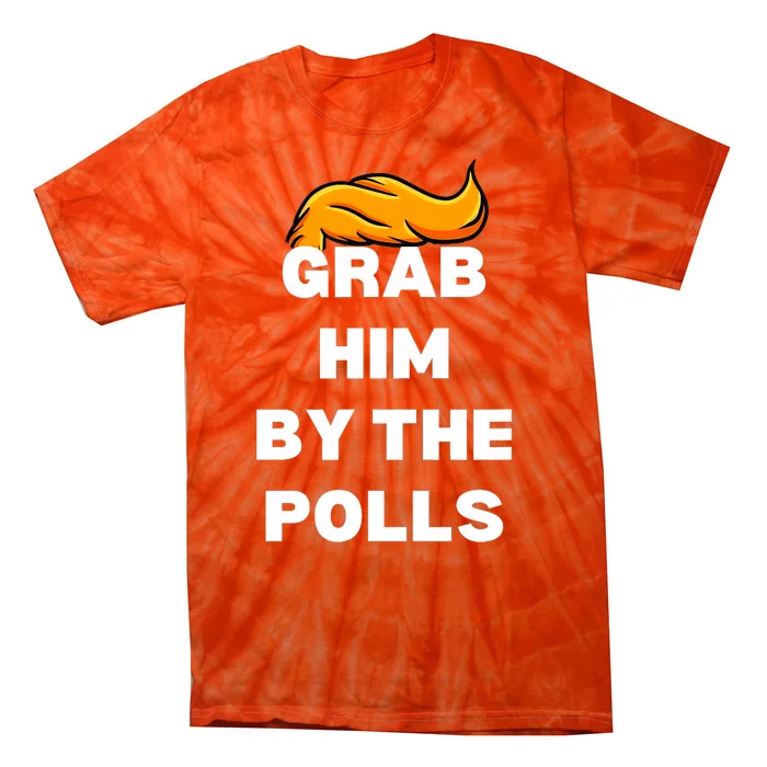 Grab Him By The Polls Trump 2024 In Prison Anti Trump 2024 Tie-Dye T-Shirt