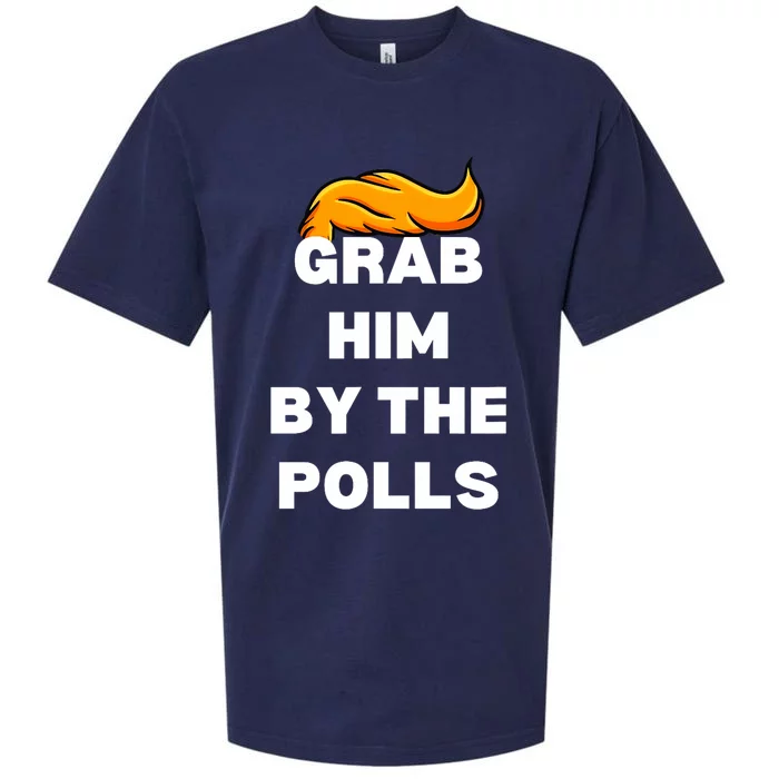 Grab Him By The Polls Trump 2024 In Prison Anti Trump 2024 Sueded Cloud Jersey T-Shirt