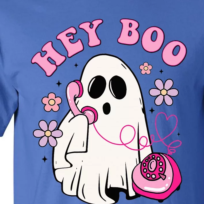 Groovy Hey Boo Cute Ghost Funny Halloween Tall T-Shirt