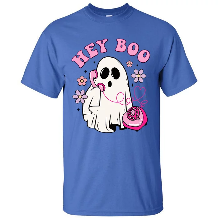 Groovy Hey Boo Cute Ghost Funny Halloween Tall T-Shirt