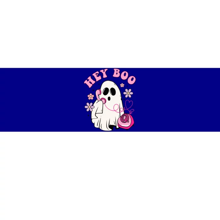 Groovy Hey Boo Cute Ghost Funny Halloween Bumper Sticker