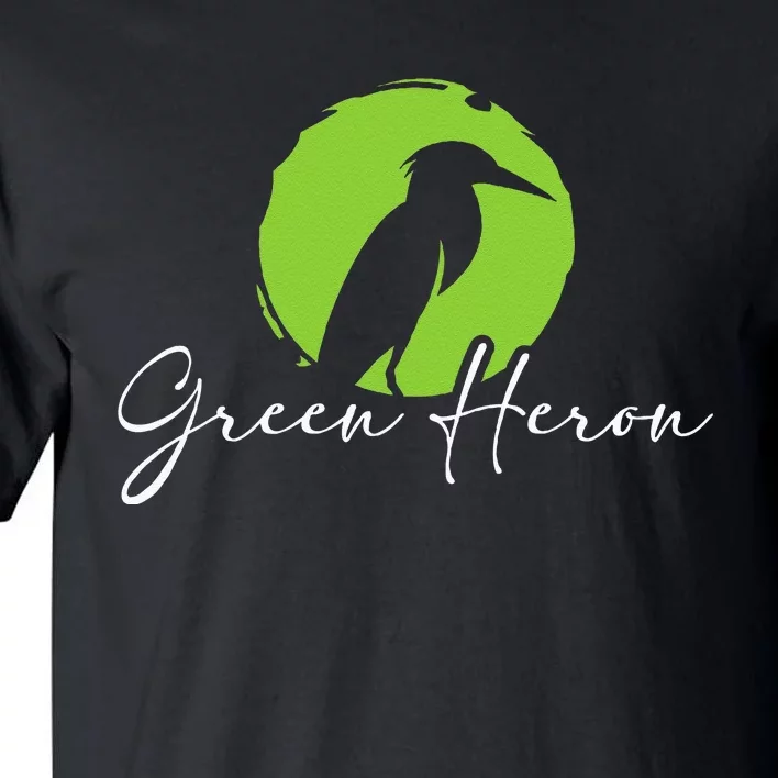 Green Heron Bird Watching Birder Bird Watcher Tall T-Shirt