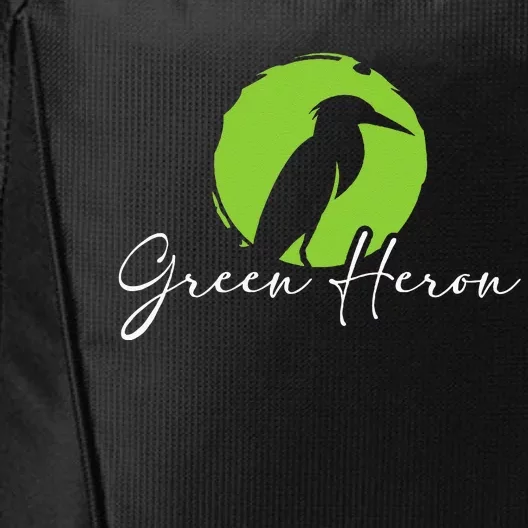 Green Heron Bird Watching Birder Bird Watcher City Backpack