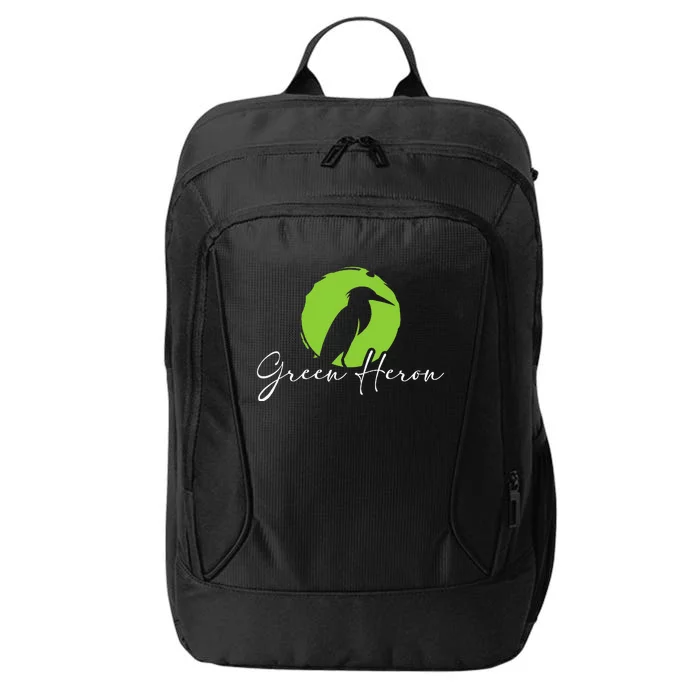 Green Heron Bird Watching Birder Bird Watcher City Backpack