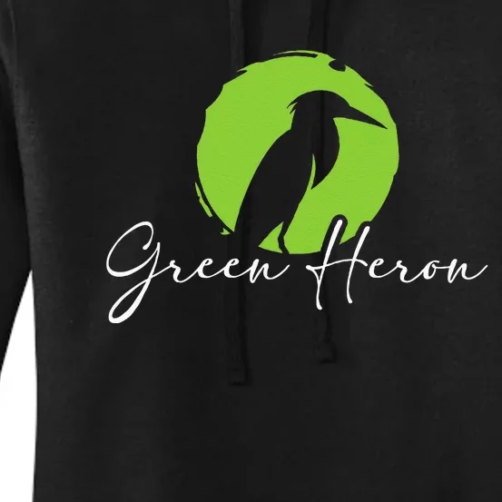 Green Heron Bird Watching Birder Bird Watcher Women's Pullover Hoodie