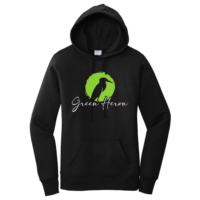 Green Heron Bird Watching Birder Bird Watcher Women's Pullover Hoodie