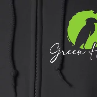 Green Heron Bird Watching Birder Bird Watcher Full Zip Hoodie