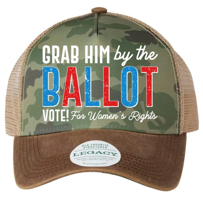 Grab Him By The Ballot Vote For Womens Rights Legacy Tie Dye Trucker Hat