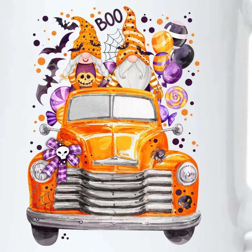 Gnome Halloween Boo Truck Black Color Changing Mug