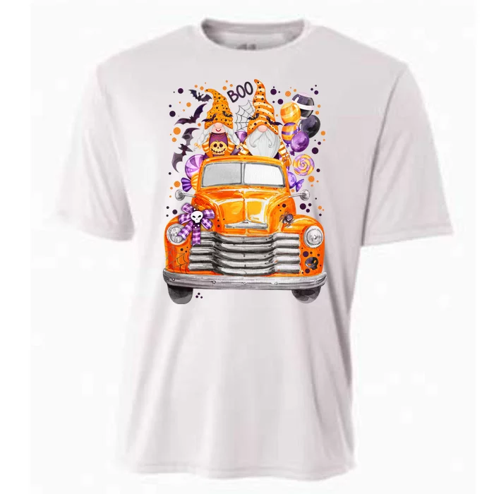 Gnome Halloween Boo Truck Cooling Performance Crew T-Shirt