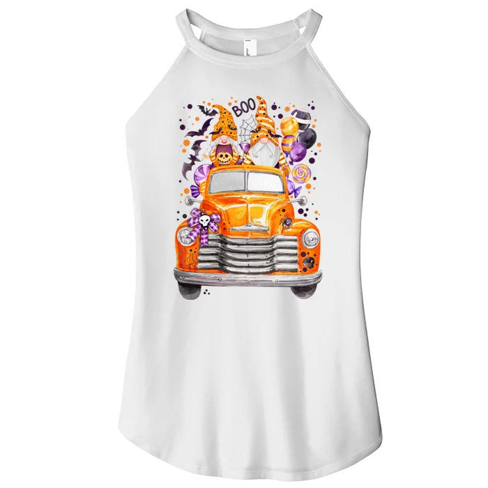 Gnome Halloween Boo Truck Women’s Perfect Tri Rocker Tank