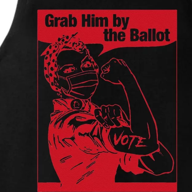 Grab Him By The Ballot Ladies Tri-Blend Wicking Tank