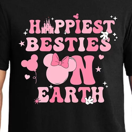 Groovy Happiest Besties On Earth Pajama Set