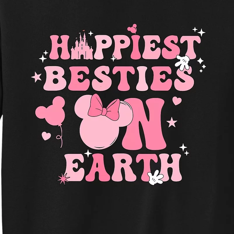 Groovy Happiest Besties On Earth Tall Sweatshirt