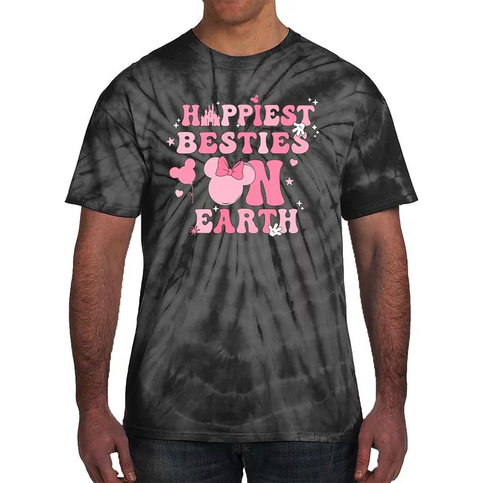 Groovy Happiest Besties On Earth Tie-Dye T-Shirt