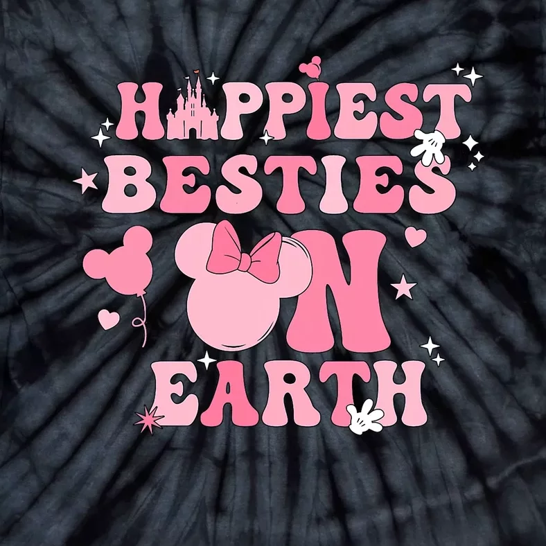 Groovy Happiest Besties On Earth Tie-Dye T-Shirt