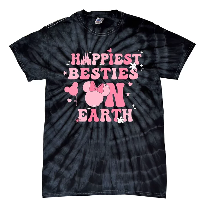 Groovy Happiest Besties On Earth Tie-Dye T-Shirt