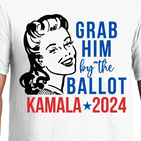 Grab Him By The Ballot Kamala Harris 2024 Pajama Set