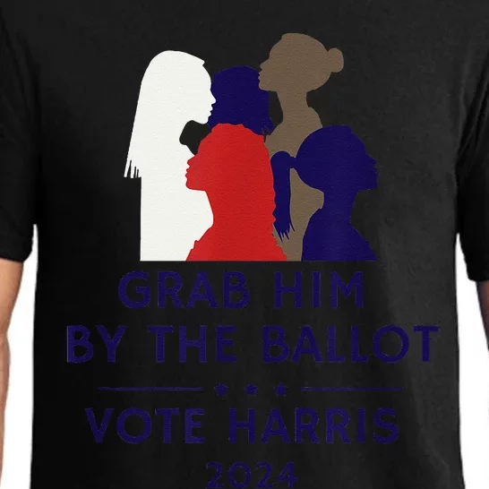 Grab Him By The Ballot Feminist Anti Trump Pro Democracy Vote Harris Pajama Set