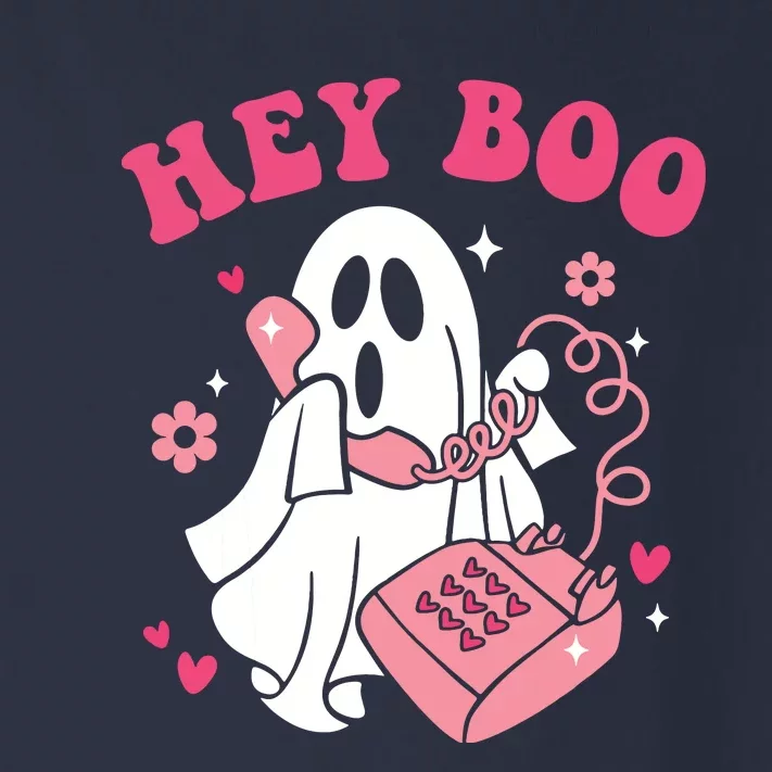 Groovy Hey Boo Cute Ghost Funny Halloween Toddler Long Sleeve Shirt