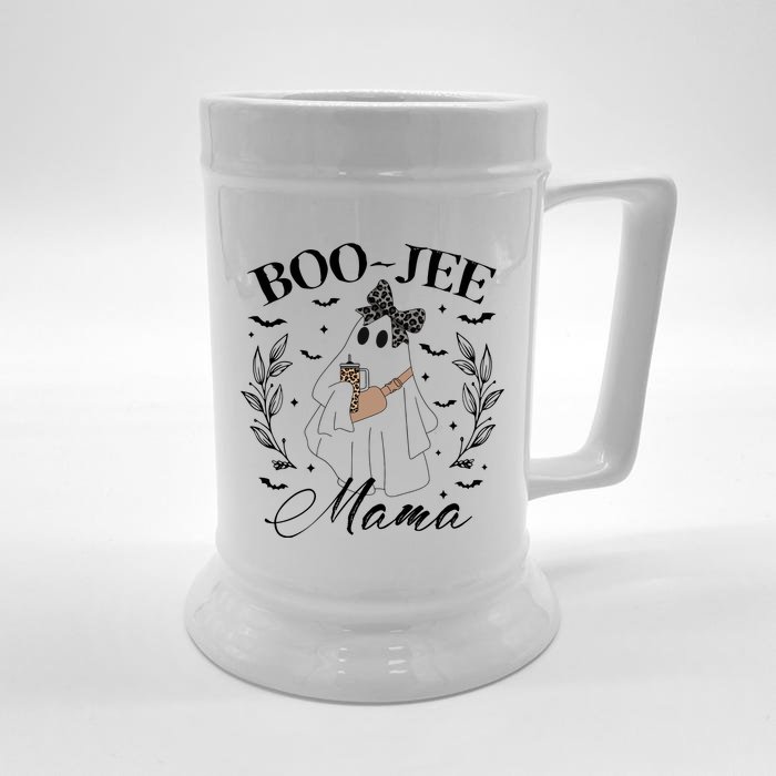 Ghost Halloween Boo Jee Mama Front & Back Beer Stein