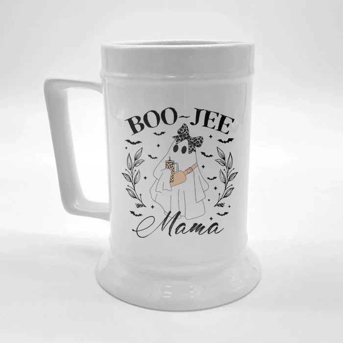 Ghost Halloween Boo Jee Mama Front & Back Beer Stein