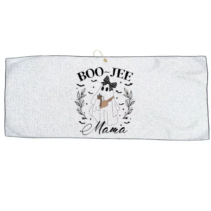 Ghost Halloween Boo Jee Mama Large Microfiber Waffle Golf Towel