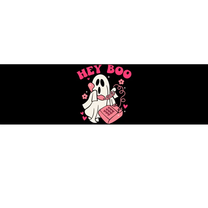 Groovy Hey Boo Cute Ghost Funny Halloween Bumper Sticker