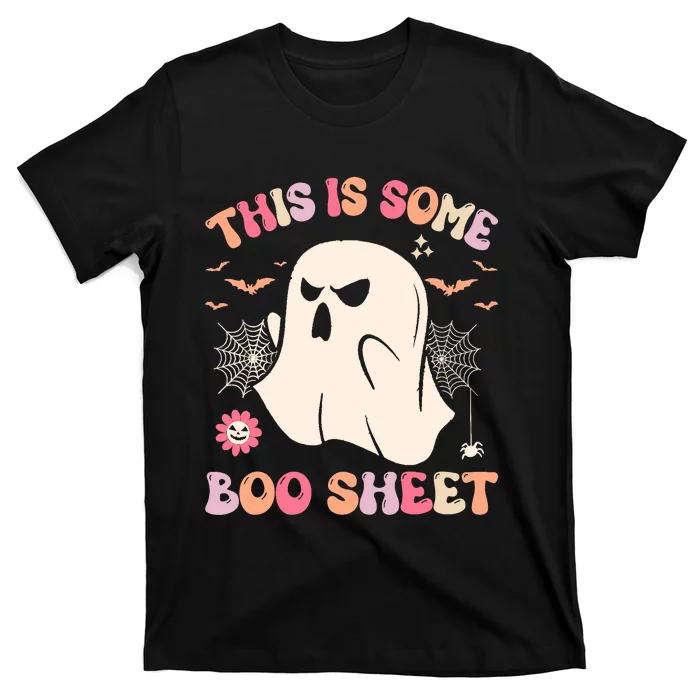 Groovy Halloween Boo Ghost Costume This Is Some Boo Sheet T-Shirt