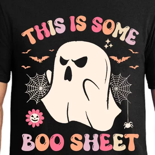 Groovy Halloween Boo Ghost Costume This Is Some Boo Sheet Pajama Set