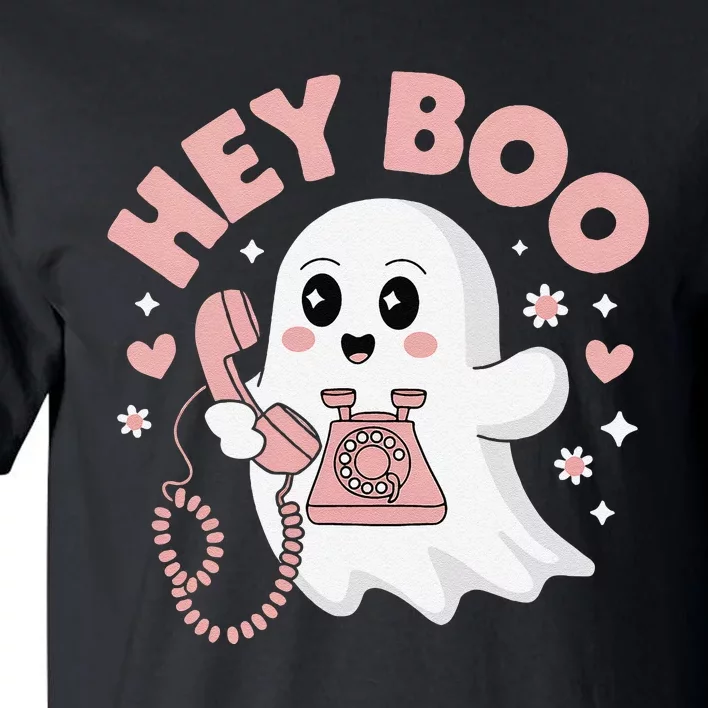 Groovy Hey Boo Cute Ghost Funny Halloween Tall T-Shirt