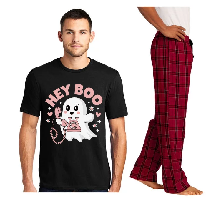 Groovy Hey Boo Cute Ghost Funny Halloween Pajama Set