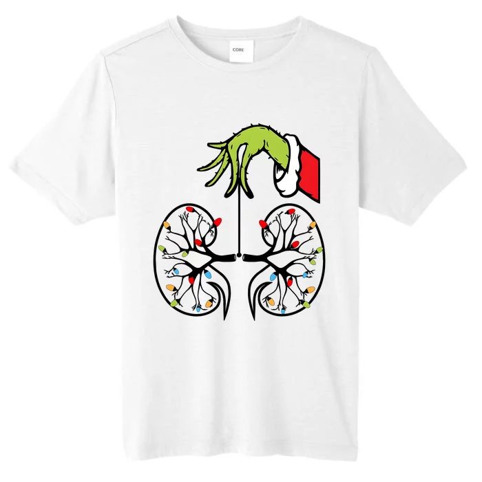 Grinchmas Hand Christmas Nurse Lung Health Care ChromaSoft Performance T-Shirt