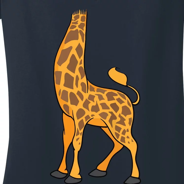 Giraffe Halloween Costume Shirts Cool Animal DressUp Gift Women's V-Neck T-Shirt