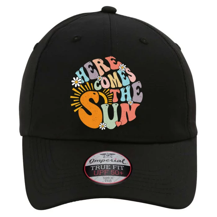 Groovy Here Comes The Sun Flower Summer Family Vacation 2024 Gift The Original Performance Cap