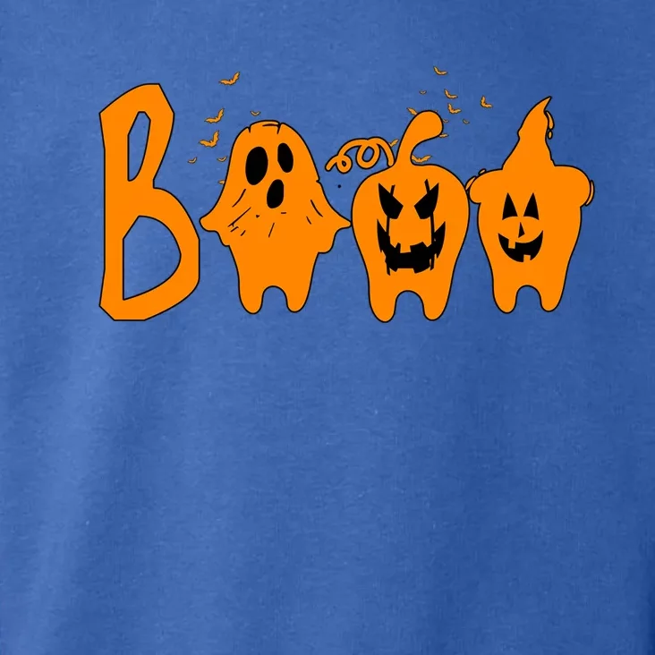 Group Halloween Costume Teeth Booo Pumpkin Witch Ghost Funny Gift Toddler Hoodie