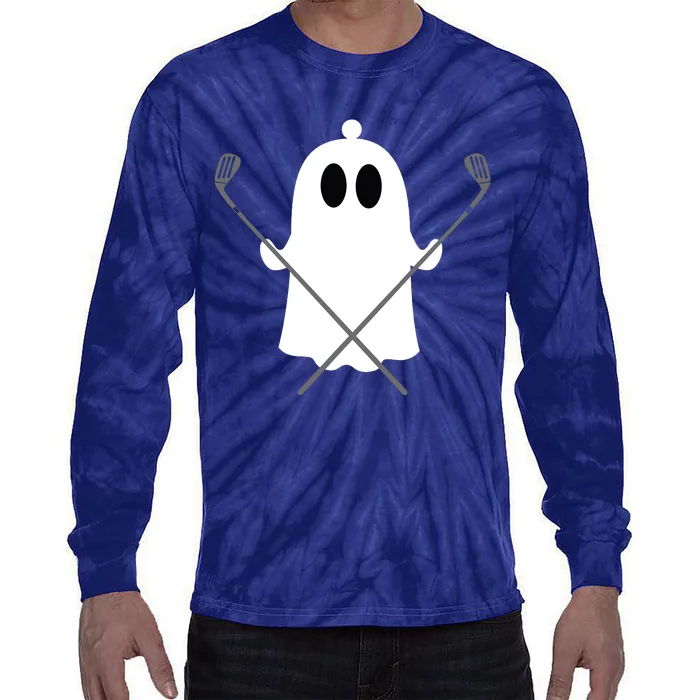 Golfer Halloween Costume Ghost Golf Ball Apparel Gift Tie-Dye Long Sleeve Shirt