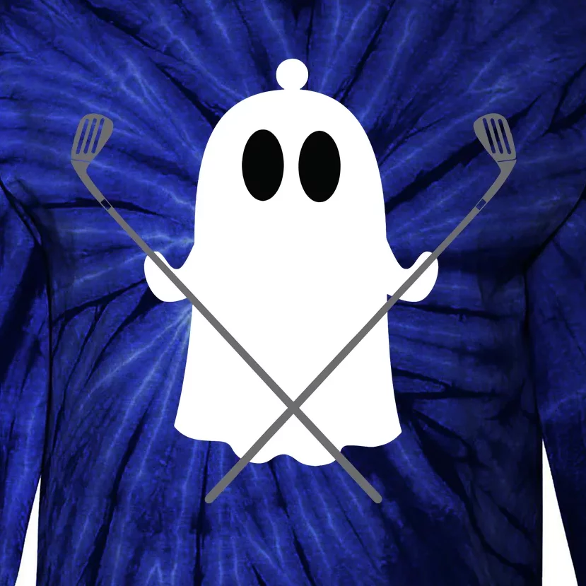 Golfer Halloween Costume Ghost Golf Ball Apparel Gift Tie-Dye Long Sleeve Shirt