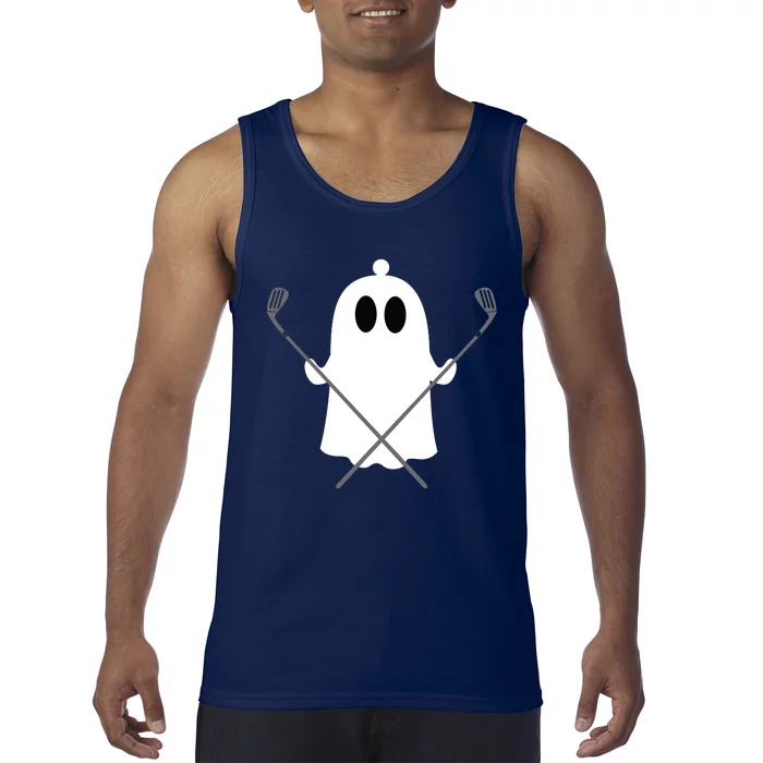 Golfer Halloween Costume Ghost Golf Ball Apparel Gift Tank Top