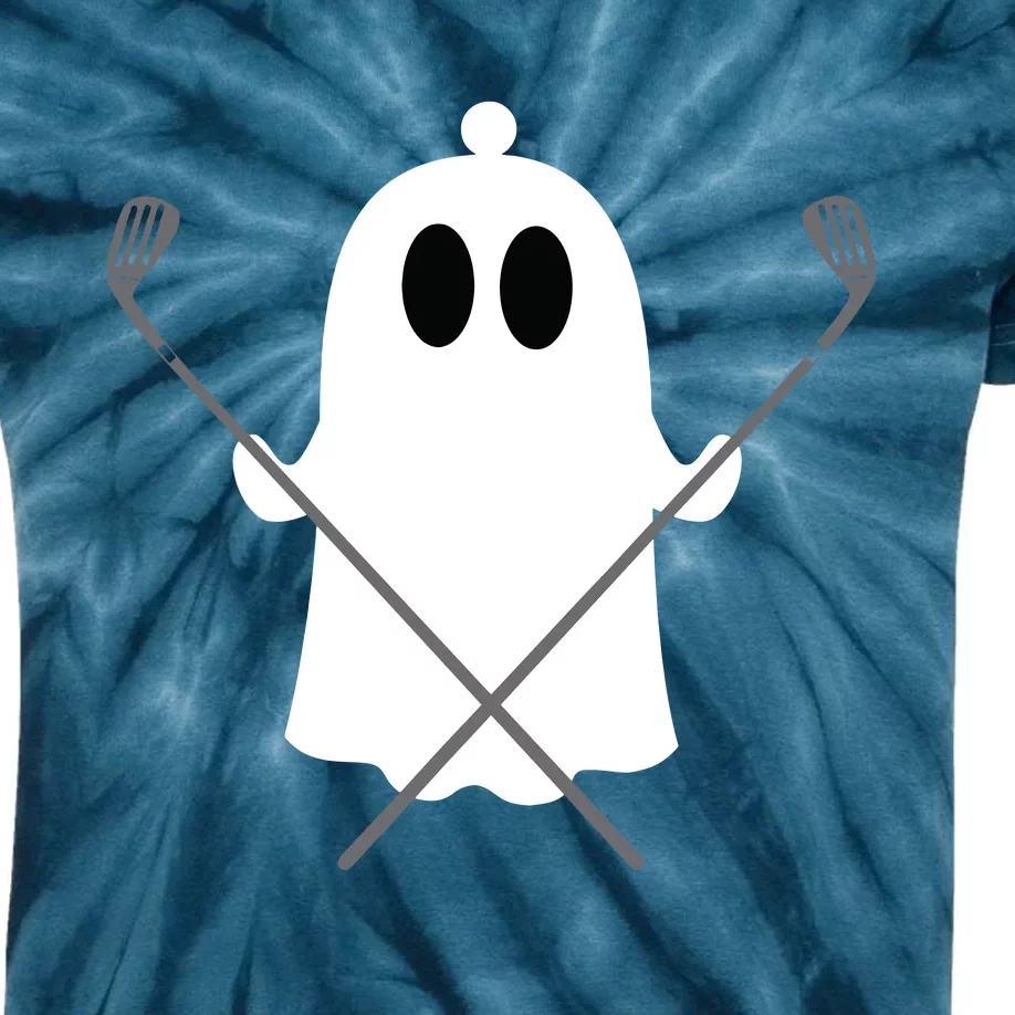 Golfer Halloween Costume Ghost Golf Ball Apparel Gift Kids Tie-Dye T-Shirt