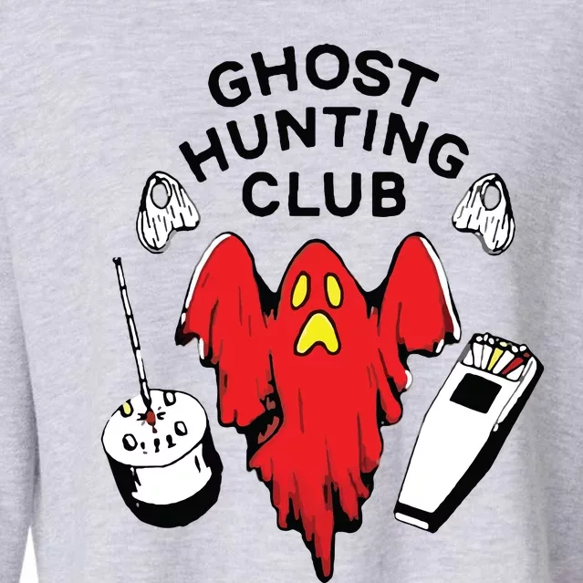 Ghost Hunting Club Funny Cropped Pullover Crew