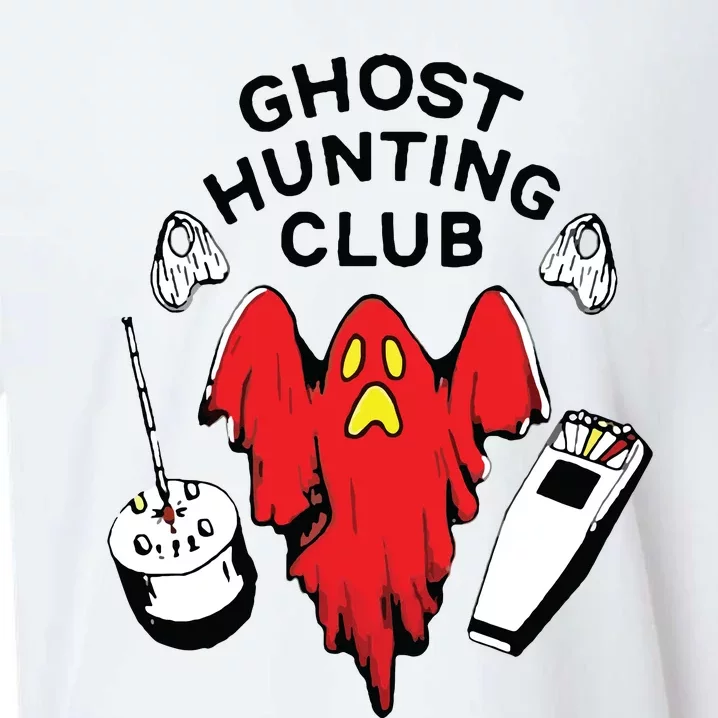 Ghost Hunting Club Funny Sueded Cloud Jersey T-Shirt